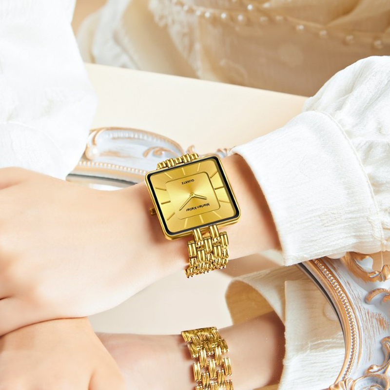 Квадратные золотые женские час – обзор и цена Luxury Watch Top 10