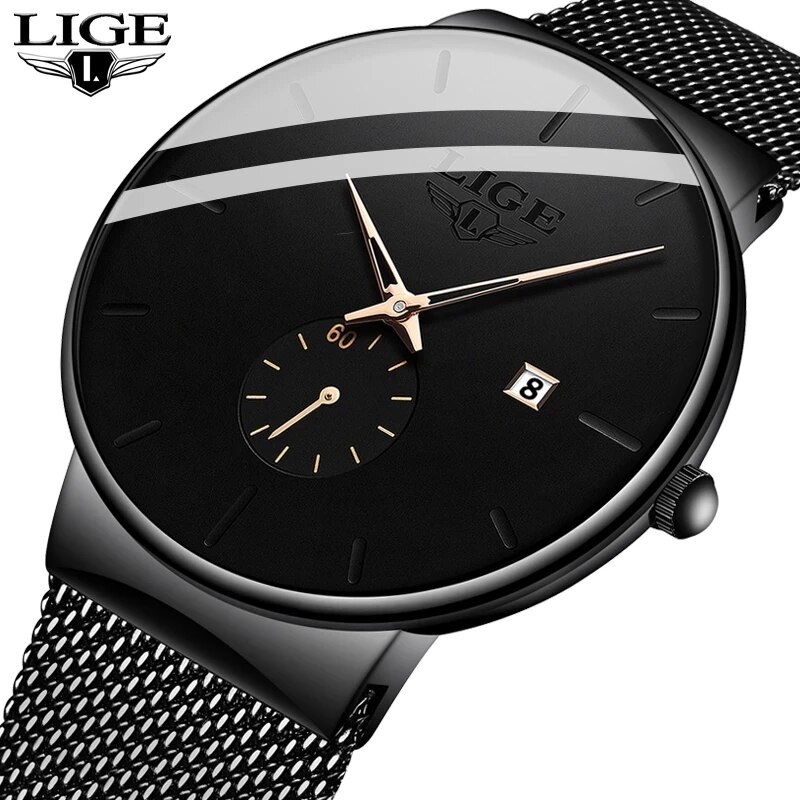 LIGE модные мужские часы лучши – обзор и цена Luxury Watch Top 10