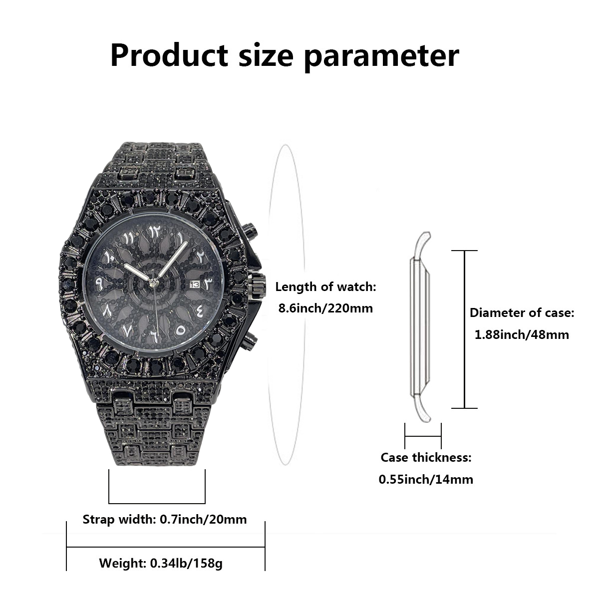 Мужские часы UNIGUET Cool Blac – обзор и цена Luxury Watch Iceberg
