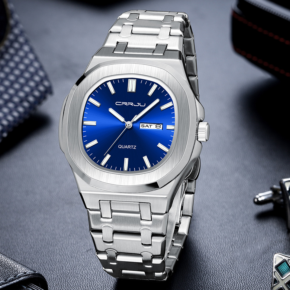 Мужские кварцевые часы CRRJU 5 – обзор и цена Luxury Watch Top 10