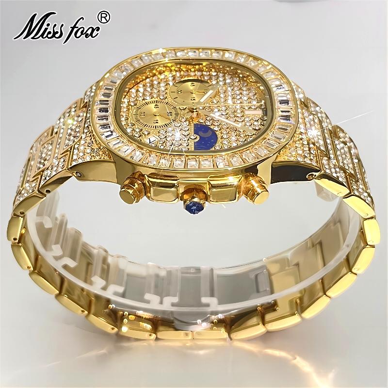 MISSFOX Роскошные золотые часы – обзор и цена Luxury Watch Iceberg